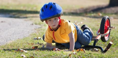 child-falls-off-bike